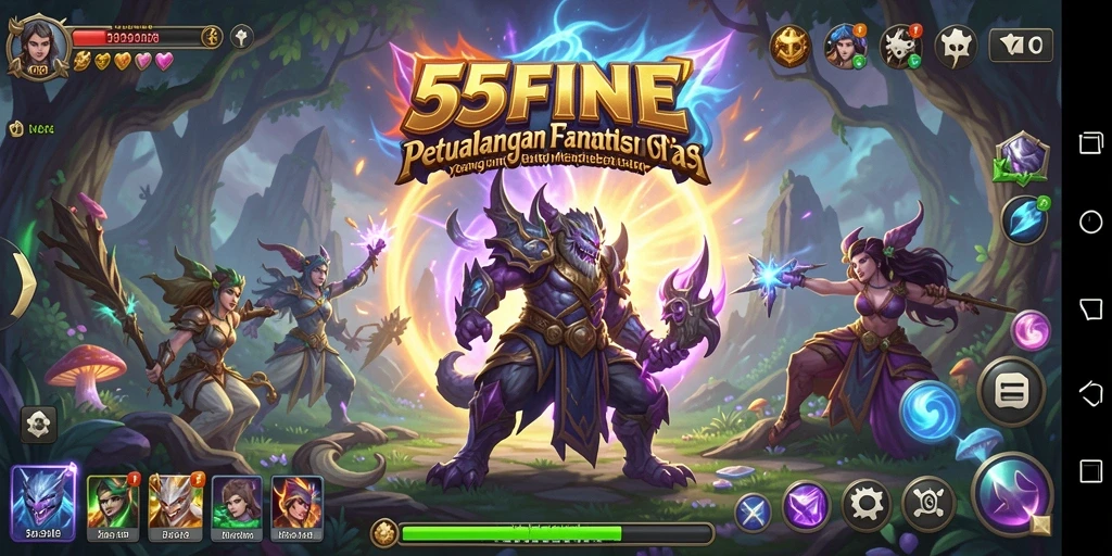 Tampilan gameplay 55FIVE yang fantastis dan penuh aksi.