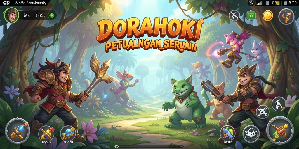 Gameplay seru DORAHOKI penuh petualangan menanti.