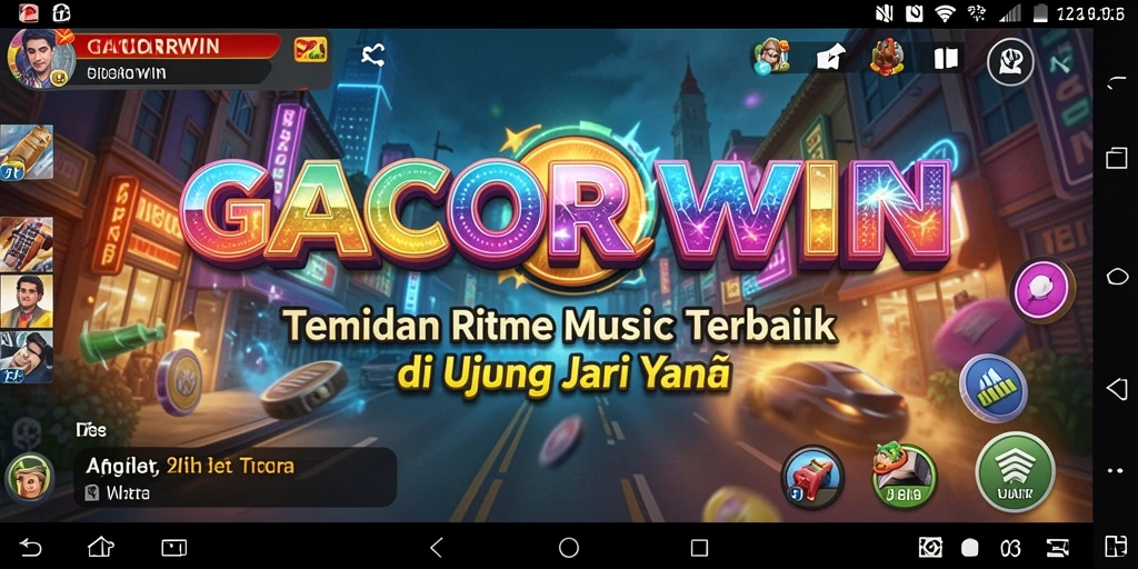 Tampilan gameplay GACORWIN yang seru dan interaktif dalam menikmati musik.