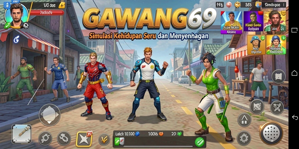 Tampilan menarik dari gameplay GAWANG69 yang menggambarkan simulasi kehidupan.