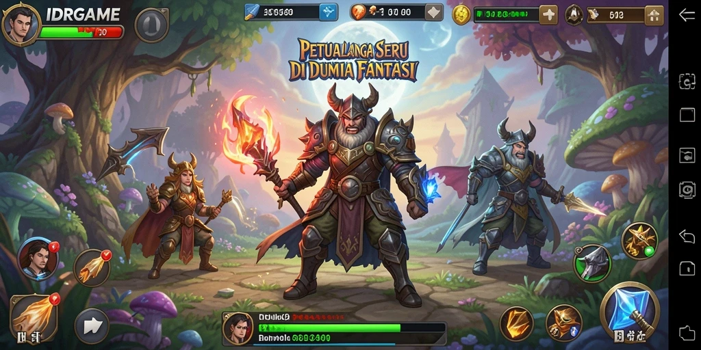 Tangkapan layar gameplay menampilkan aksi seru di dunia petualangan.