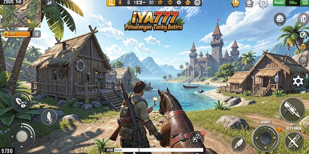 Tampilan gameplay IYA777 yang menakjubkan di dunia terbuka.