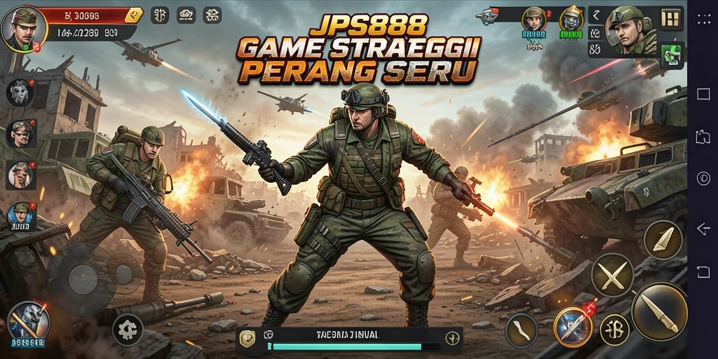 Tampilan gameplay SLG yang seru dan menegangkan dari JPS888.