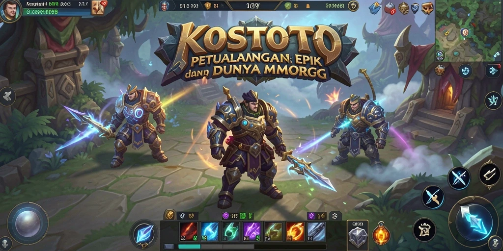 Gameplay KOSTOTO yang memukau dalam dunia MMORPG yang luas.