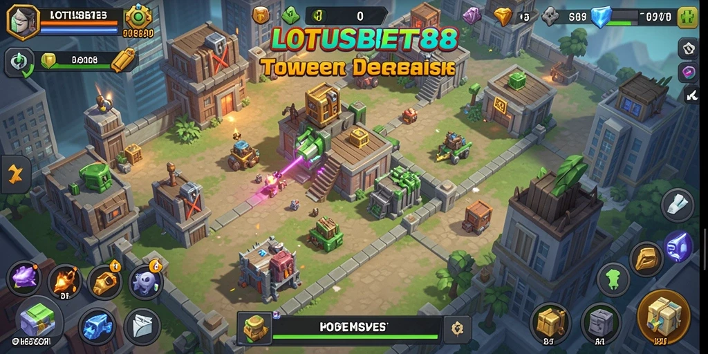 Gameplay menarik dari LOTUSBET88 yang penuh strategi Tower Defense.