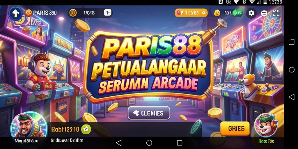 Tampilan gameplay menarik di PARIS88 dengan warna cerah dan animasi halus.