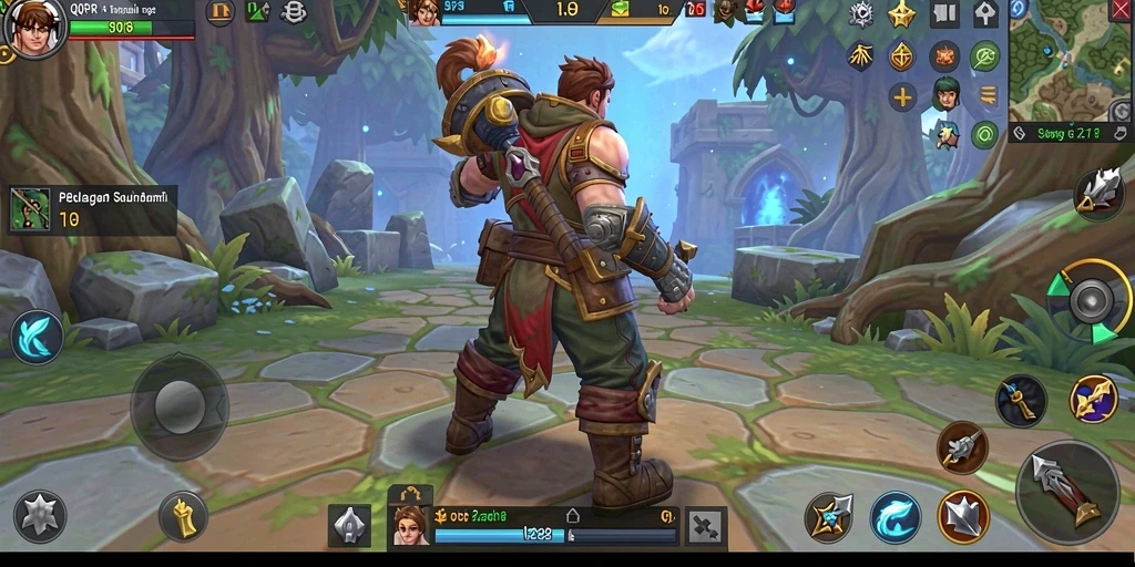 Screenshot utama QQRP menampilkan aksi seru dalam gameplay ARPG.