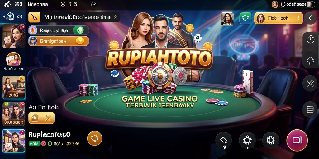 Tangkapan layar gameplay RUPIAHTOTO yang menunjukkan momen seru di Live Casino.