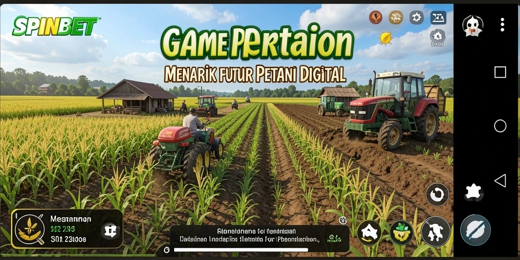 Tampilan gameplay SPINBET yang menarik dan interaktif saat bertani.
