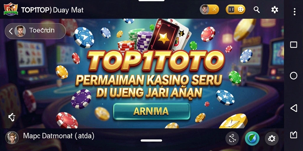 Gameplay menarik dengan berbagai pilihan permainan kasino.