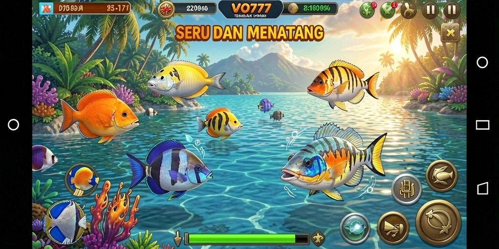 Tampilan menarik dari gameplay Tembak Ikan yang seru.